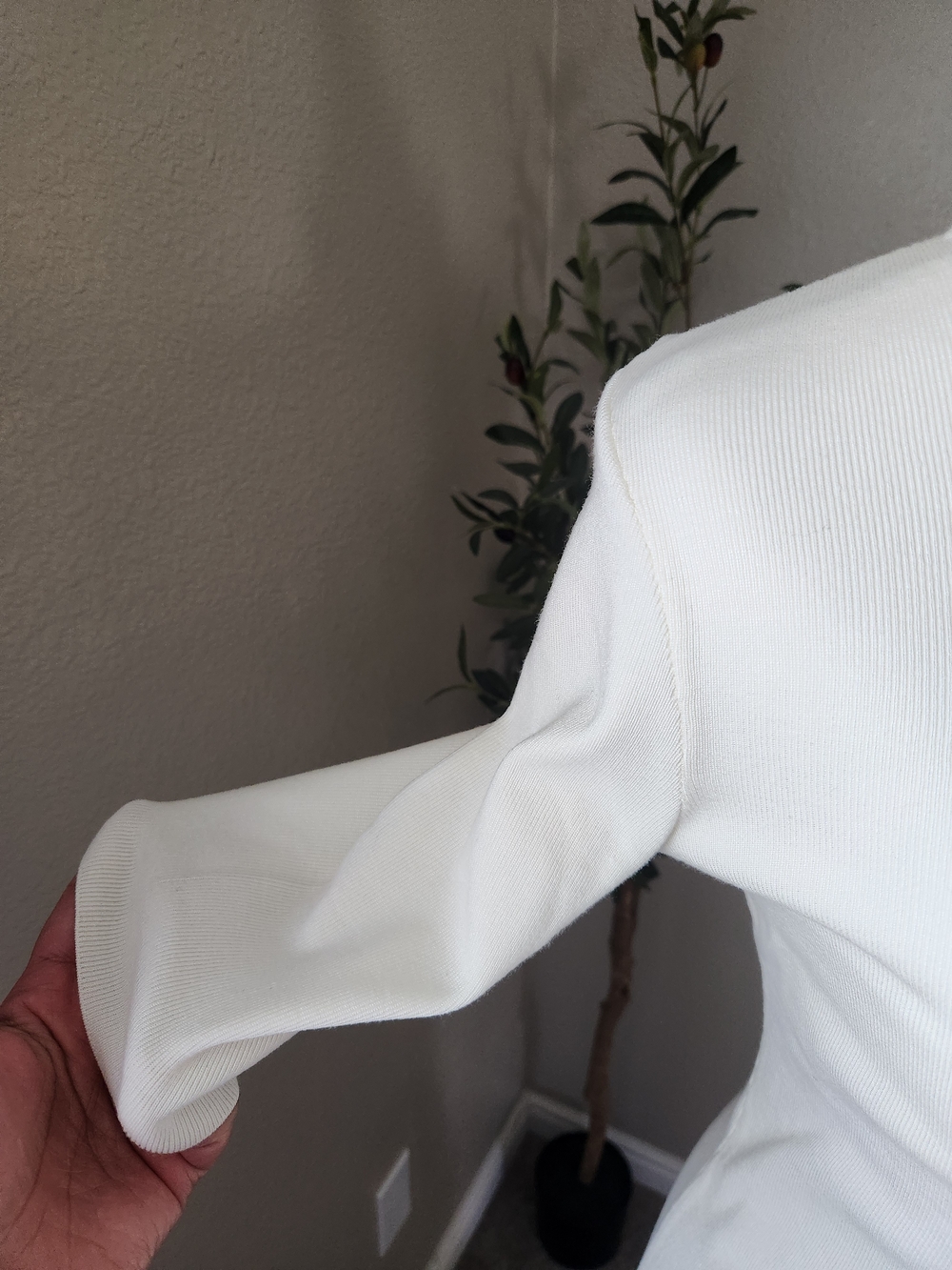 Alfani Ivory Short-Sleeve Turtleneck Sweater - Picture 3 of 6